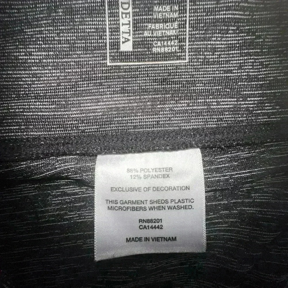 Medium Mondetta yoga band  micro stripe stretch skirt grey/ black.Slight Hi/ lo - Picture 4 of 9